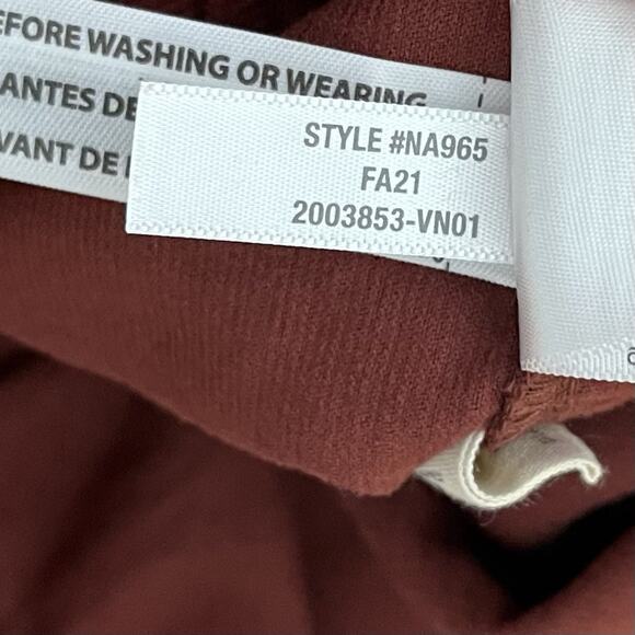 Madewell Curvy Tapered Huston Corduroy Pants Size M Rusted Burgundy Retro Boho - Picture 7 of 7
